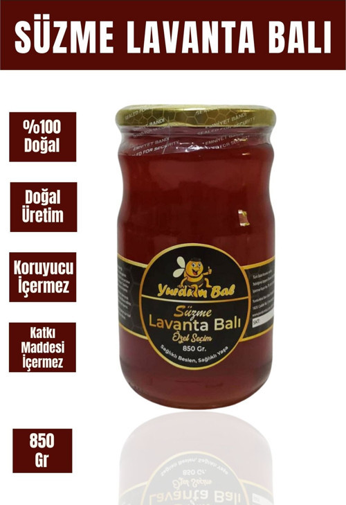 Doğal Süzme Lavanta Balı 850 gr Süzme Lavanta Bal