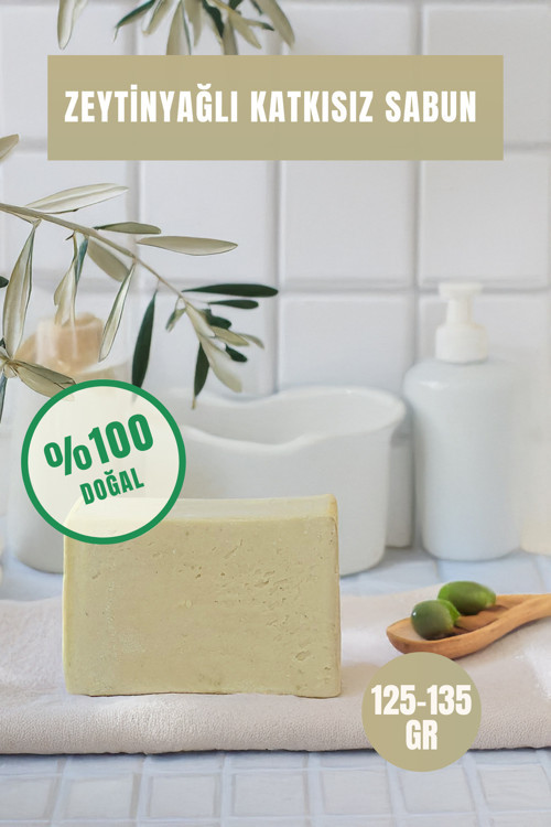 Zeytinyağlı Doğal Katkısız Sabun 135-145 gr