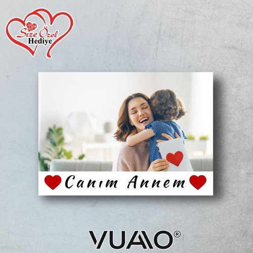 2 Adet Kişiye Özel Fotoğraf Baskısı | Canım Annem Yazılı | 10x15 cm | Premium Kalite