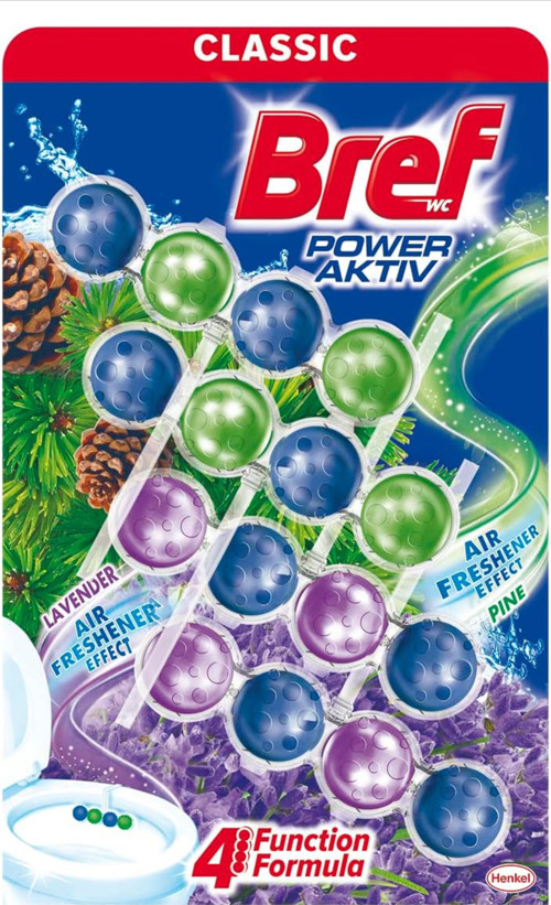 Power Active Çam ve Lavanta Kokulu 4'lü Klozet Bloğu 4 x 50 g,