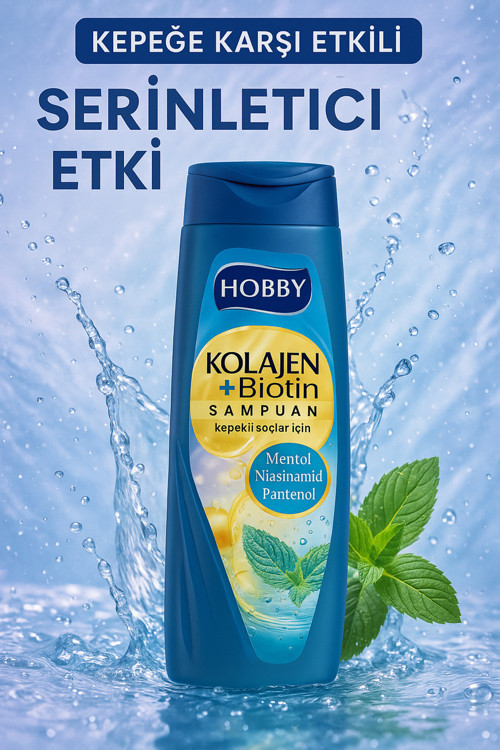 Kepekli Saçlar Için Şampuan Kolajen Mentol&pantenol 480 ml