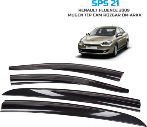 Cam Rüzgarlığı Mugen Tip Renault Fluence 2009 Sonrası 4 Lü
