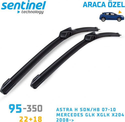 Silecek Muz Mercedes Glk-Xglk-X204 2008 Sonrası 22"+18" 2 Ön