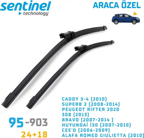 SİLECEK MUZ TAKIMI KİA CEED 2006 24"+19" 2 ÖN