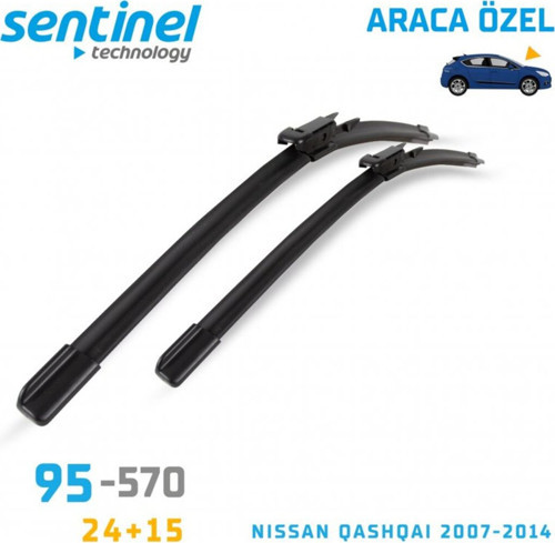 SİLECEK MUZ NİSSAN QASHQAİ 2007-2014 24"+15" 2ÖN