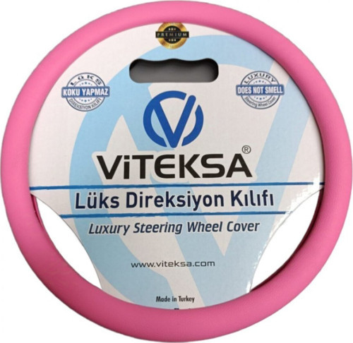 Lüks Kokusuz Sert Silikon Direksiyon Kılıfı Pembe