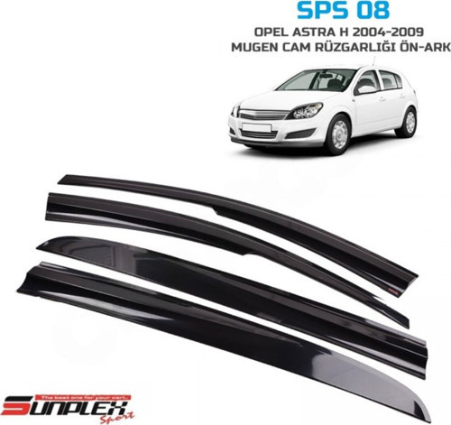 Cam Rüzgarlığı Sunplex Mugen Opel Astra H 2004-2013 Uyumlu 4Lü Sps08