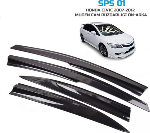 Cam Rüzgarlığı Sunplex Mugen Honda Civic 2007-2012 4Lü Sps01
