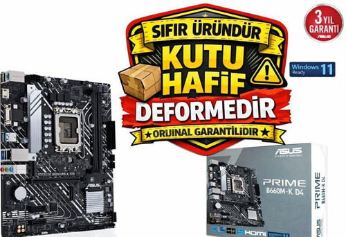Prime B660M-K D4 Intel LGA1700 DDR4 Micro ATX Anakart