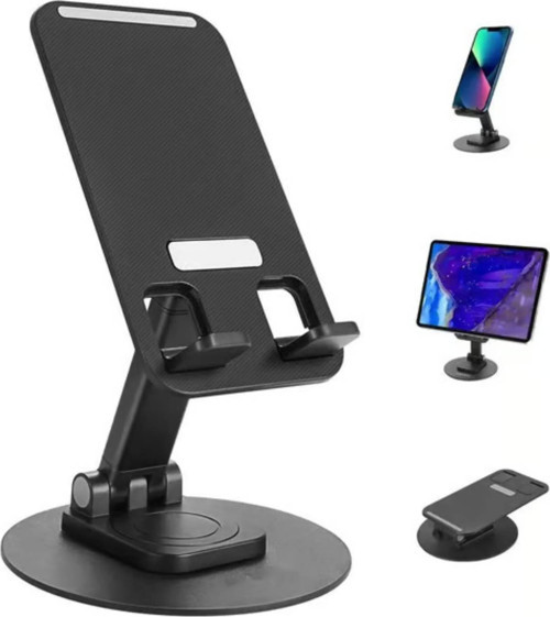 Muhasebeciler, Öğrenciler Için 360 ° Dönebilir Katlanabilir Telefon Tutucu Stand Yuvarlak Tabanlı