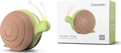 Şarjlı Akıllı İneraktif Kedi Salyangoz Oyuncağı 7X5X5,8 Cm