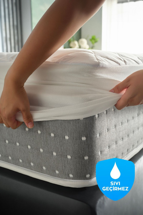 Comfyline Sıvı Geçirmez Fitted Alez Beyaz - 90 X 190 Cm
