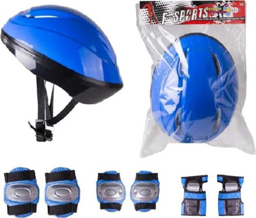 Çocuk Kask Dizlik Dirseklik Eldiven Koruyucu Set 7 Parça