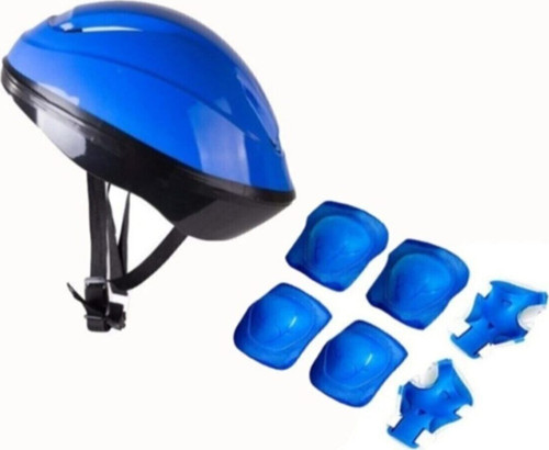 Çocuk Kask Dizlik Dirseklik Koruyucu Set 7 Parça