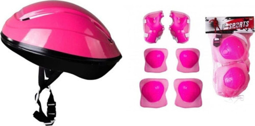 Çocuk Kask Dizlik Dirseklik Koruyucu Set 7 Parça