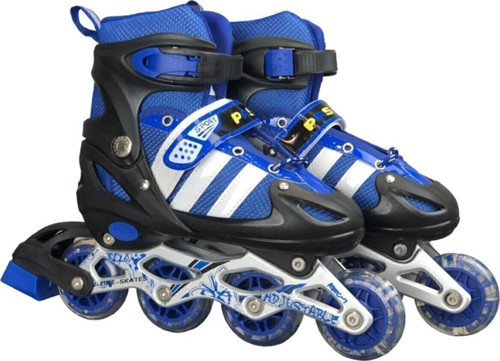 Işıklı 4 Tekerlekli Çocuk Pateni - Mavi 30-33