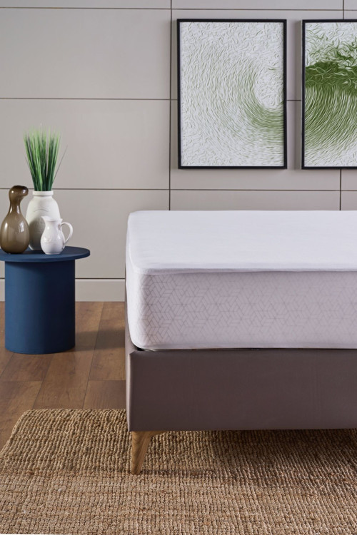 Perla Sıvı Geçirmez Fitted Alez Beyaz - 150 X 200 Cm