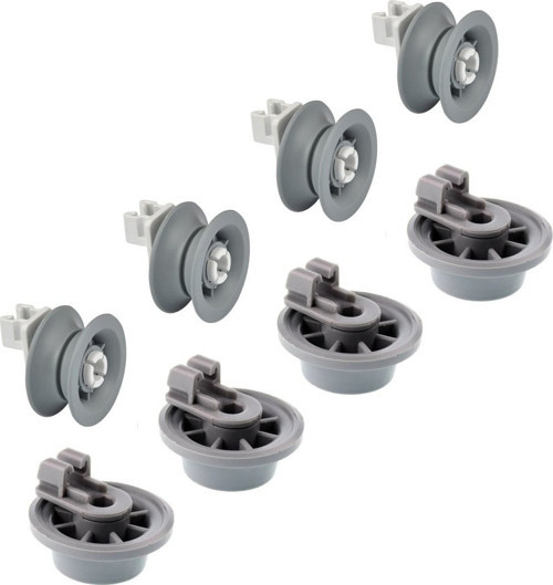 Bosch İle Uyumlu SMS40D42EU Bulaşık Makinesi Sepet Tekerleği 4 ALT 4 ÜST Teker Takımı