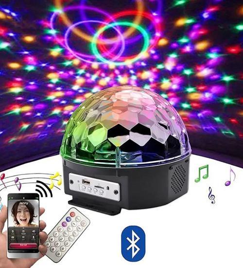 Uzaktan Kumandalı Kristal Disko Led Işıklı ve Hapörlörlü RGB Led Işık