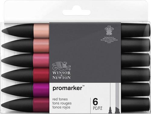 Winsor Newton Promarker 6'lı Red Tones / 0290159