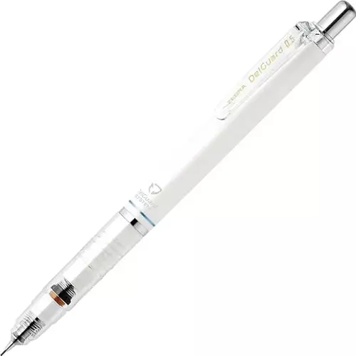 Delguard 0.5mm Mekanik Kurşun Kalem Beyaz / P-MA85-W