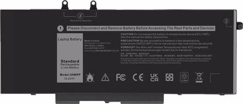 Dell 3HWPP ile Uyumlu Notebook Bataryası Pili - 4 Cell - 15.2V