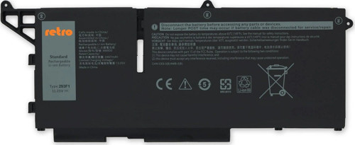 Dell Latitude 5330 293F1 ile Uyumlu Notebook Bataryası Pili- Ver.2 - 3 Cell