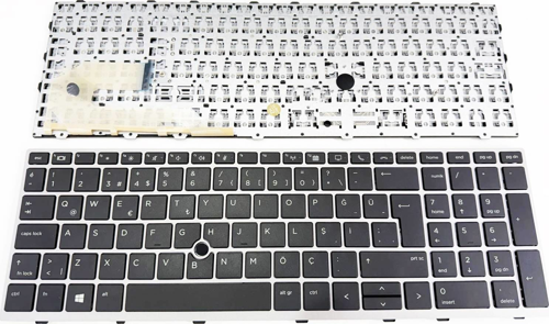 Hp Elitebook L48505-001 L48505-141 L17971-001 ile Uyumlu Notebook Klavye - Tuş Takımı / Siyah - TR