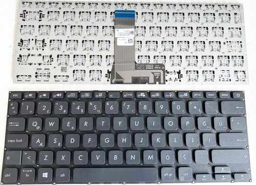 Asus X409DJ X409DL X409F X409FA X409FB ile Uyumlu Notebook Klavye - Siyah - TR