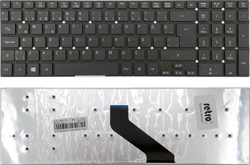 Acer Aspire E1-522 ile Uyumlu Notebook Klavye - Siyah - TR