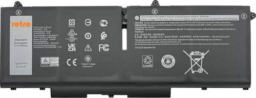 Dell P104F Serisi ile Uyumlu Notebook Bataryası Pili - Ver.1 - 4 Cell