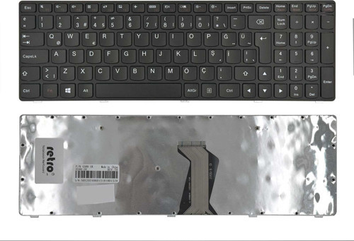 Lenovo G510 ile Uyumlu Notebook Klavye - Siyah - TR