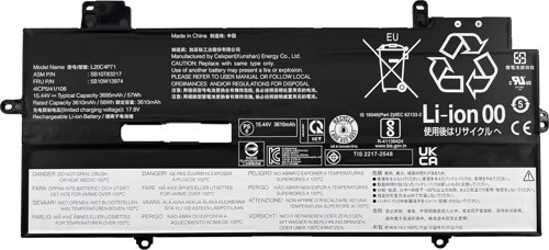Lenovo ThinkPad X1 Carbon Gen 11 ile Uyumlu Notebook Batarya Pili