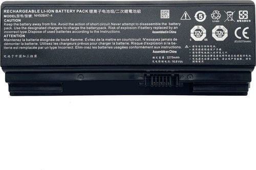 Clevo NH50BAT-4 ile Uyumlu Notebook Bataryası Pili - 55Wh
