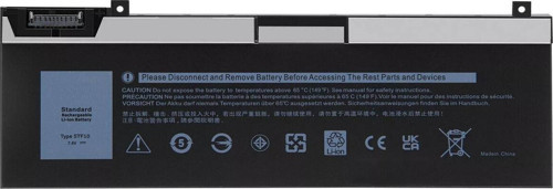 Dell P74F Series ile Uyumlu Notebook Bataryası Pili - Ver.1 - 4 Cell - Tip-A