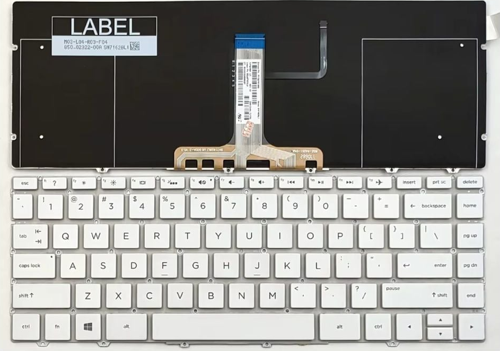 HP Spectre 13-AF 13-af000 13-af500 13t-af TPN-C132 ile Uyumlu Notebook Klavye - Beyaz - TR - Işıklı