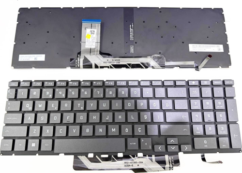 Hp Victus Gaming Tpn-q263 Tpn-q264 Tpn-q278 Tpn-q279 ile Uyumlu Notebook Klavye - Tuş Takımı / Siyah - TR - Backlit