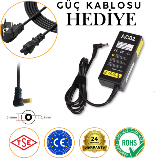 Acer V225WL V235WL S273HL S243HL LCD Monitor Adaptörü