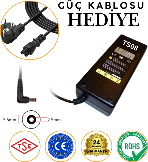ASUS ROG G751JL G752VL GL502VM GL551JM GL551 ile Uyumlu Laptop Adaptörü Şarj Aleti