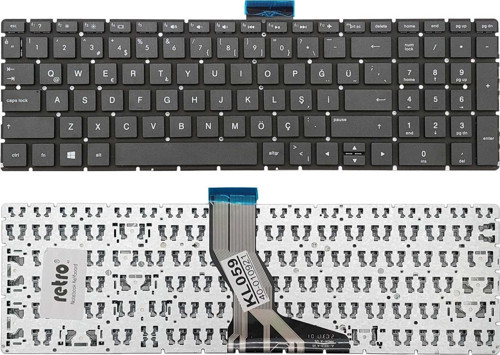 Hp Pavilion 15-BS Serisi ile Uyumlu Notebook Klavyesi - Siyah - TR