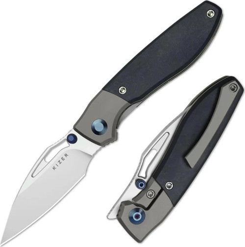 Shrike | S45VN | Titanium & Richlite | Front Flipper | Ki3746A3