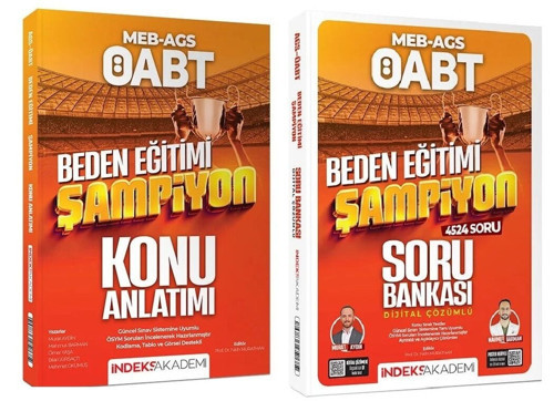 İndeks Akademi 2026 ÖABT MEB-AGS Beden Eğitimi Şampiyon Konu Anlatımı + Soru Bankası 2 li Set - Murat Aydın İndeks Akade