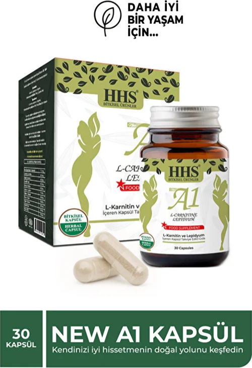A+1 L-Carnitine Lepidium Bitkisel 30 Kapsül