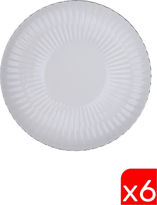 Bone Luz Platin Fileli Servis Tabağı 27cm 6 lı