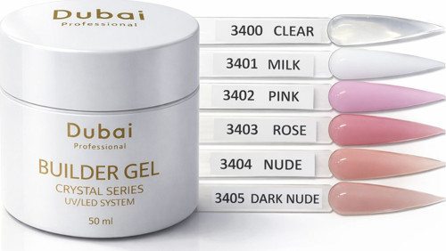 Dubai Profesyonel Builder Gel Crystal Series 50ml 3403 Rose