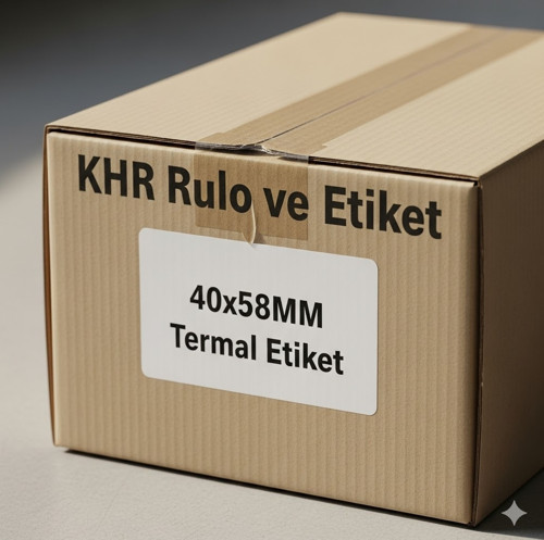 40x58 MM 500 Net Sarım Barkod Etiketi (175 ADET) - (1 KOLİ)