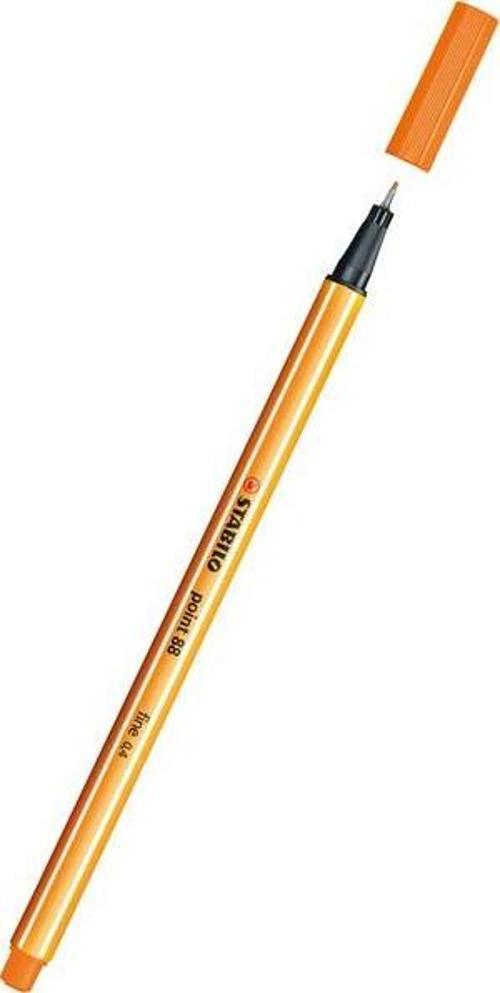 Point 88 Fineliner Floresan Turuncu Kalem