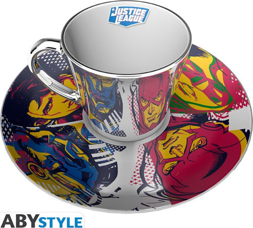 Dc Comıcs - Mirror Fincan & Plate Set - Justice League - Mmp003
