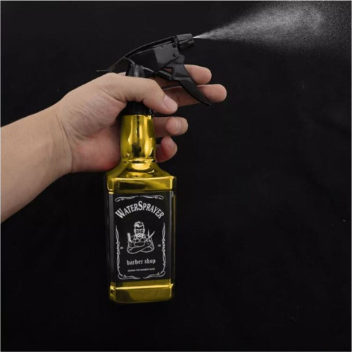 Berber Dayanıklı Saç Spreyi Şişeleri, Kuaför Suluk Şişesi Tipi, 500 ml, Gold