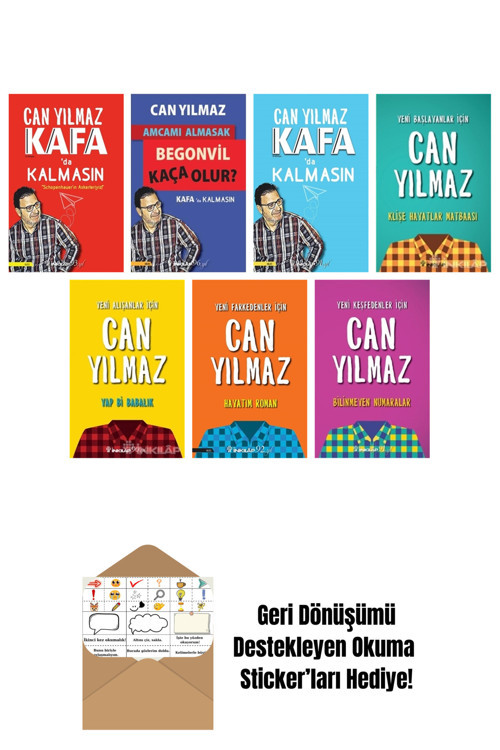 Can Yılmaz 7 Kitap Seti + Okuma Sticker'Ları